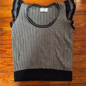 3 for $10 Old Navy Monochrome Ruffle Sleeve Top